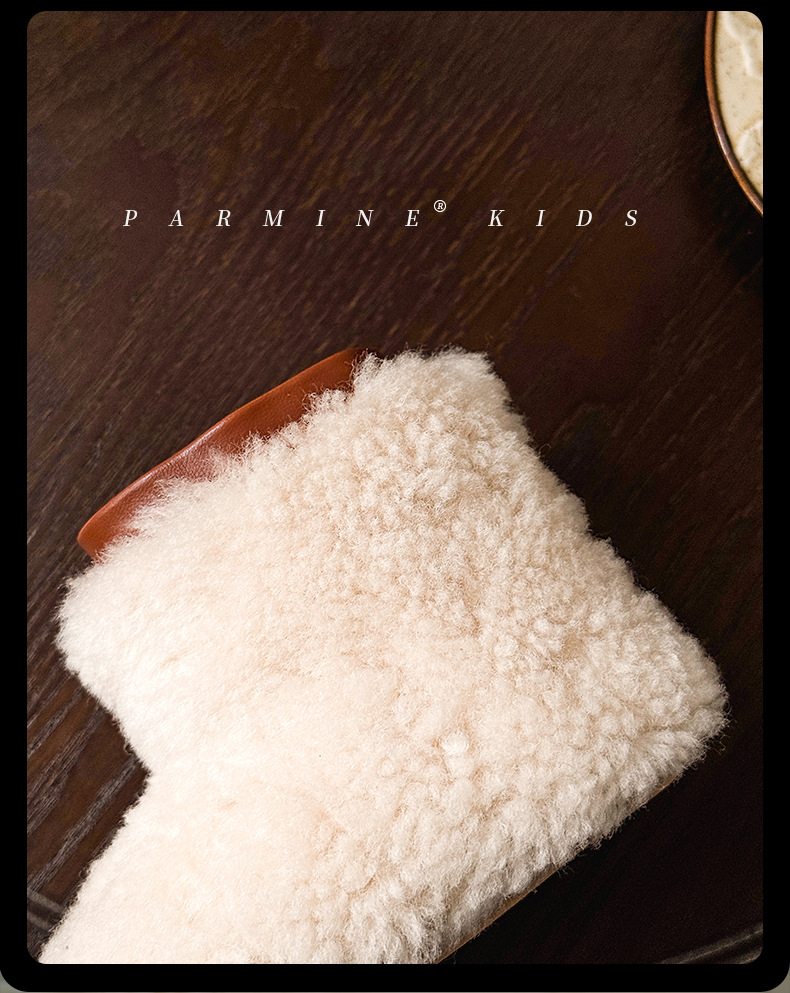 真羊毛宝宝保暖毛毛棉靴加绒加厚冬季新款男女小童雪地靴儿童短靴详情13