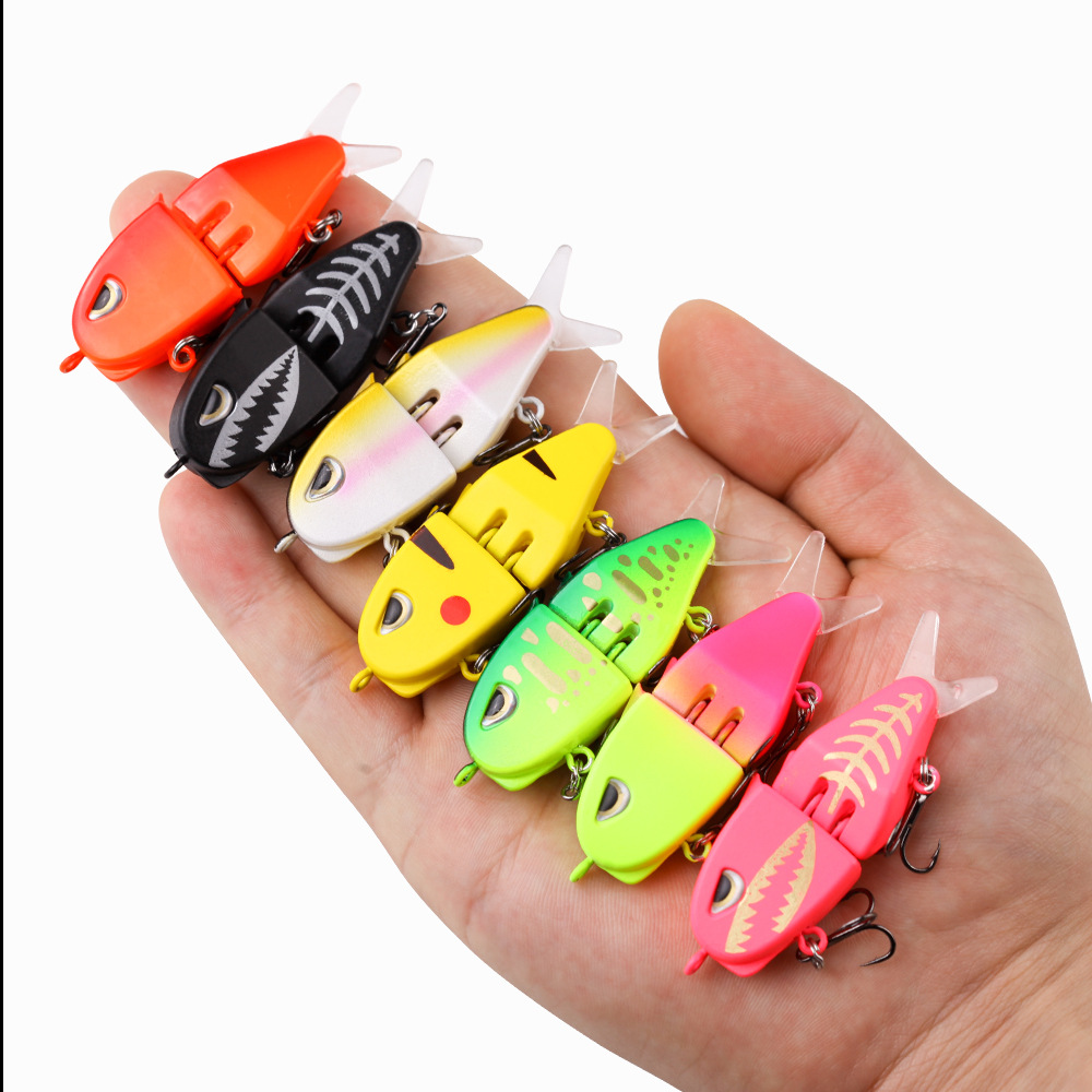 Cross-border lure bait, micro-pencil bait, 60mm double-hook slow-sinking bionic swimming bait, colorful snapper and mandarin fish bait pic 7
