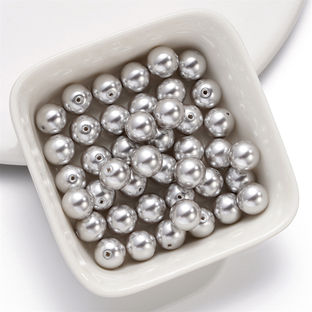 玻璃珍珠直孔散珠施家珍珠 DIY饰品配件散珠串珠子澳白仿珍珠批发详情20