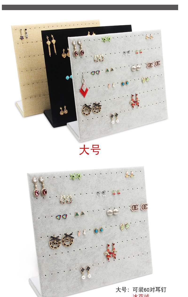 Ear accessory display board, velvet fabric, simple jewelry rack, accessories, ear studs, hanging necklace, earrings, storage box, storage rack for home use pic 5
