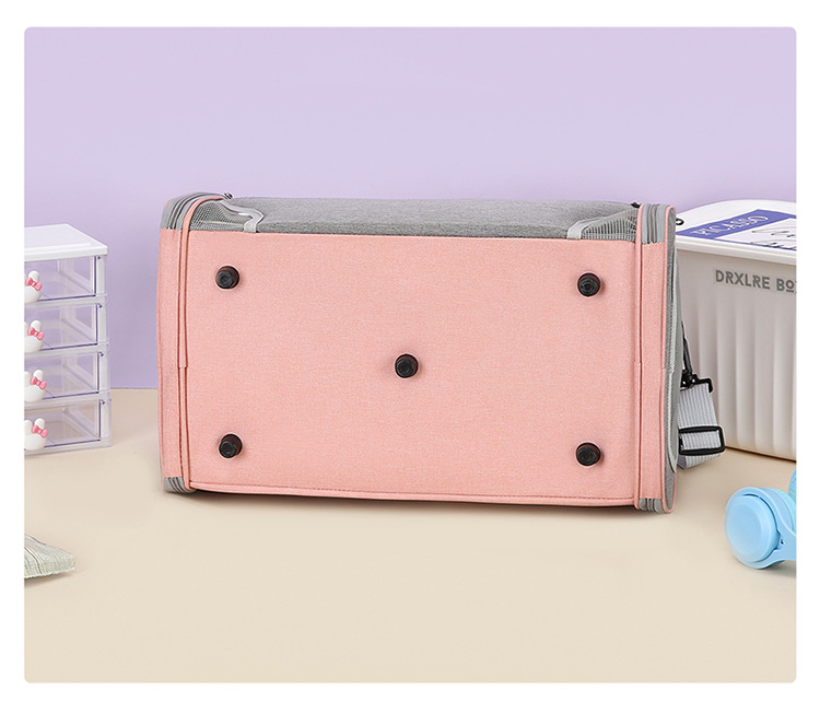 Cat bag, portable handbag for going out, breathable, spacious, fashionable dog bag, hand-held, space-style pet bag pic 29