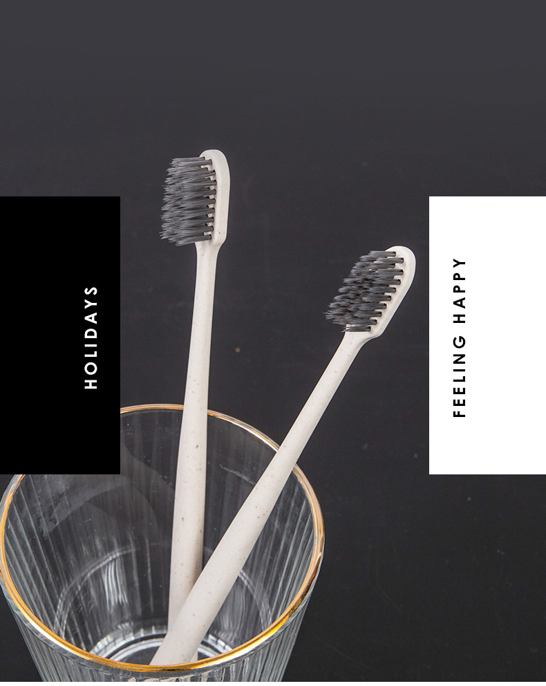 Wholesale of disposable toothbrushes for hotels, straw soft-bristled toothbrushes, toothpaste sets, supplies for homestays and hotels, disposable combs pic 9