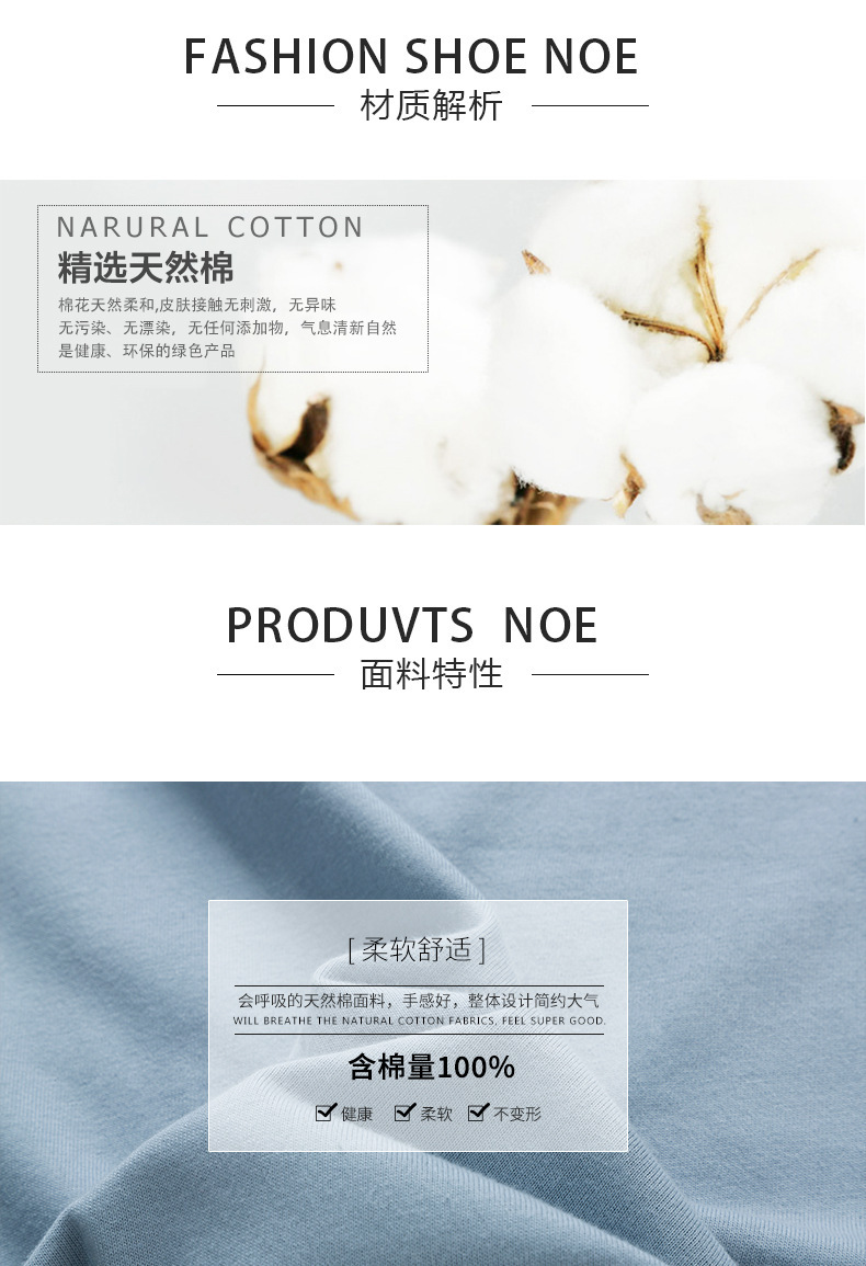 2023 Summer New short-sleeved T-shirt for men, round-neck casual half-sleeved base layer, trendy top, T-shirt, pure cotton for men pic 3