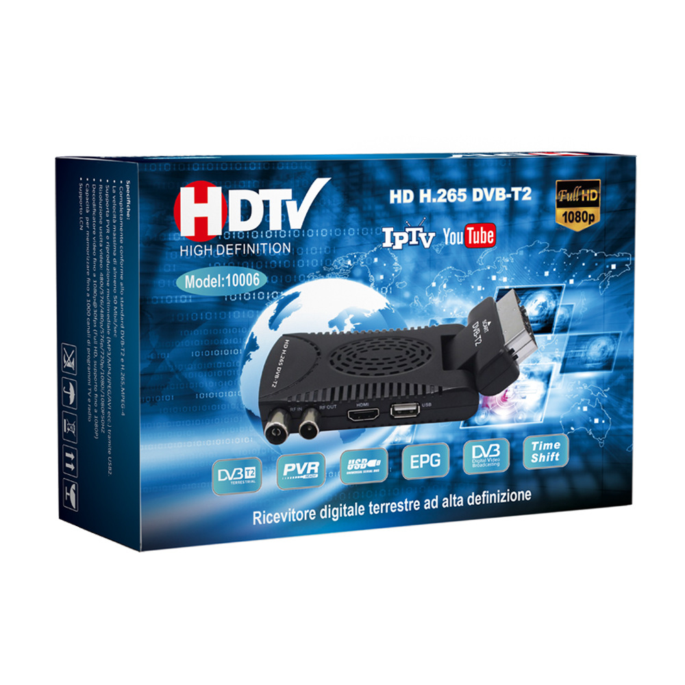 Foreign trade set-top box, H.265 HEVC DVB-T2 set-top box from Spain, Italy, France and Greece pic 6