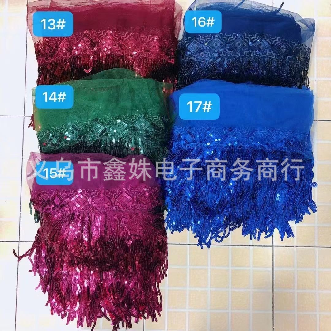 Handmade sequined tassels, fashionable sequined tassels, wedding dresses, evening gowns, dance costumes and tassels pic 11