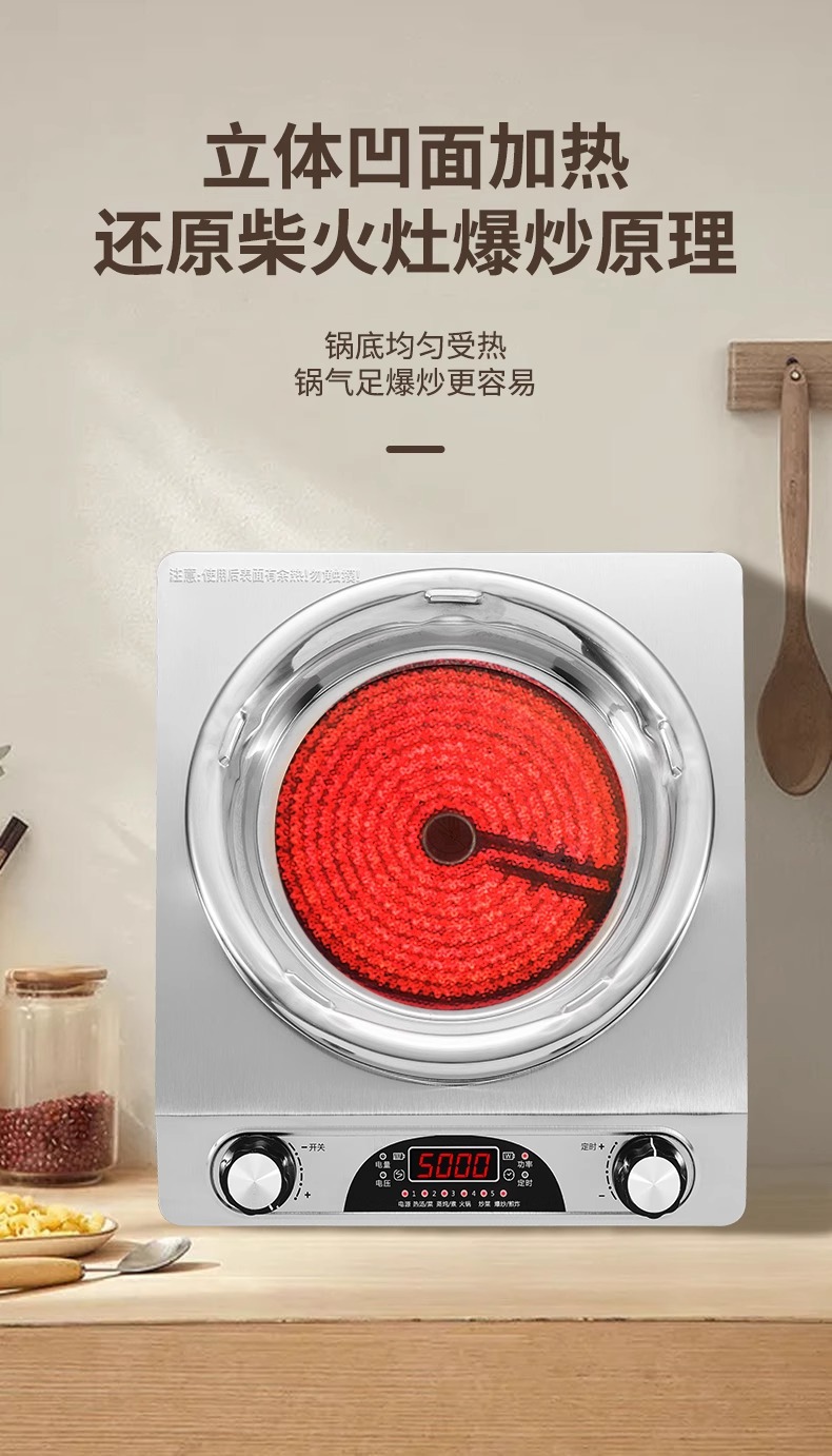 Horno eléctrico placa de inducción set apartamento comercial placa de inducción hervidor de té electrodomésticos de cocina pic 10