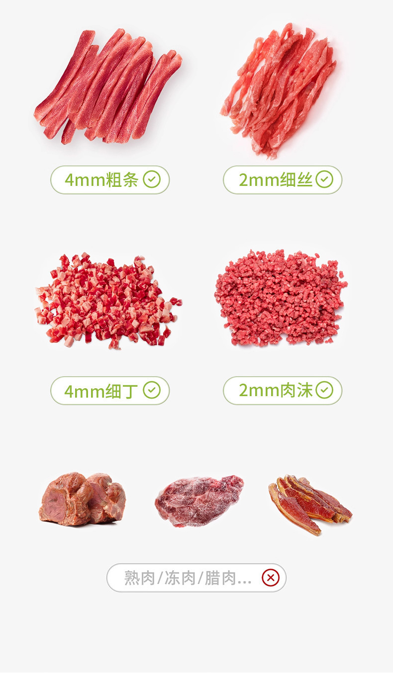 Cross-border best-selling vegetable and meat slicer, stainless steel multi-functional household quick meat slicing, shredded meat and diced meat pic 8
