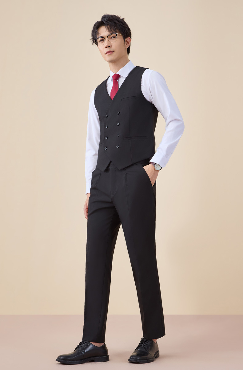 New double-breasted suit set for men autumn and winter pic 30