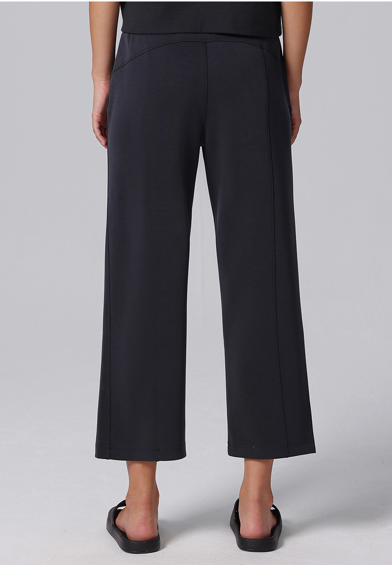 莫代尔七分裤Softstreme瑜伽运动休闲直筒裤阔腿显瘦宽松高腰女裤详情38