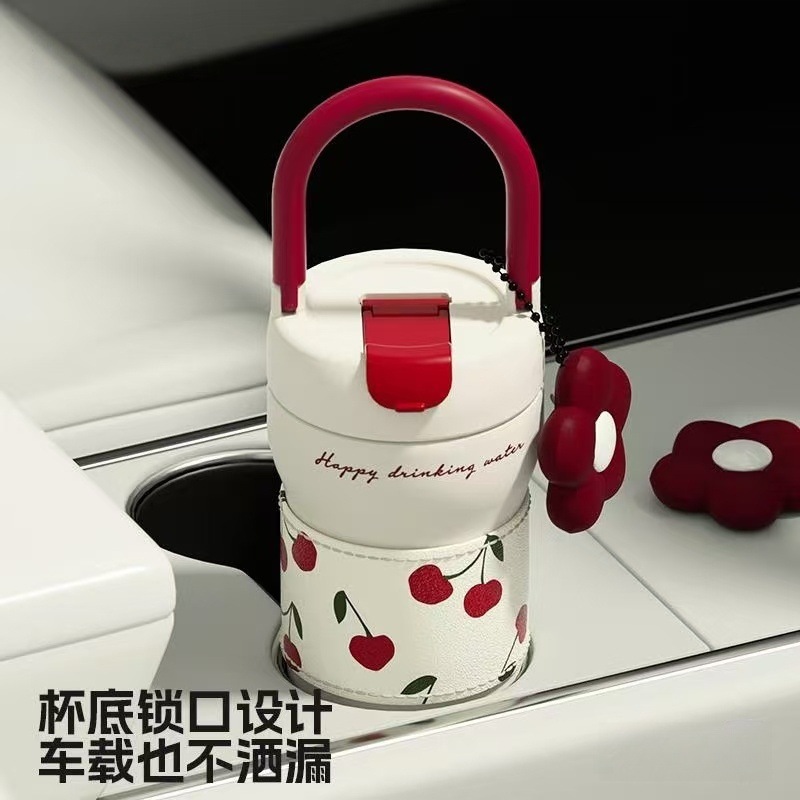 Tazas de lujo de lujo 316 tazas aislantes de acero inoxidable alto nivel de apariencia al aire libre tazas de café de gran capacidad para niñas tazas acompañantes pic 17