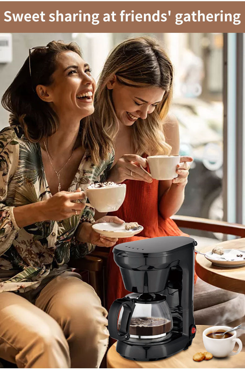 Cross-border American household coffee machine, drip milk tea machine, coffee pot, mini 750ML small grinding machine factory pic 8