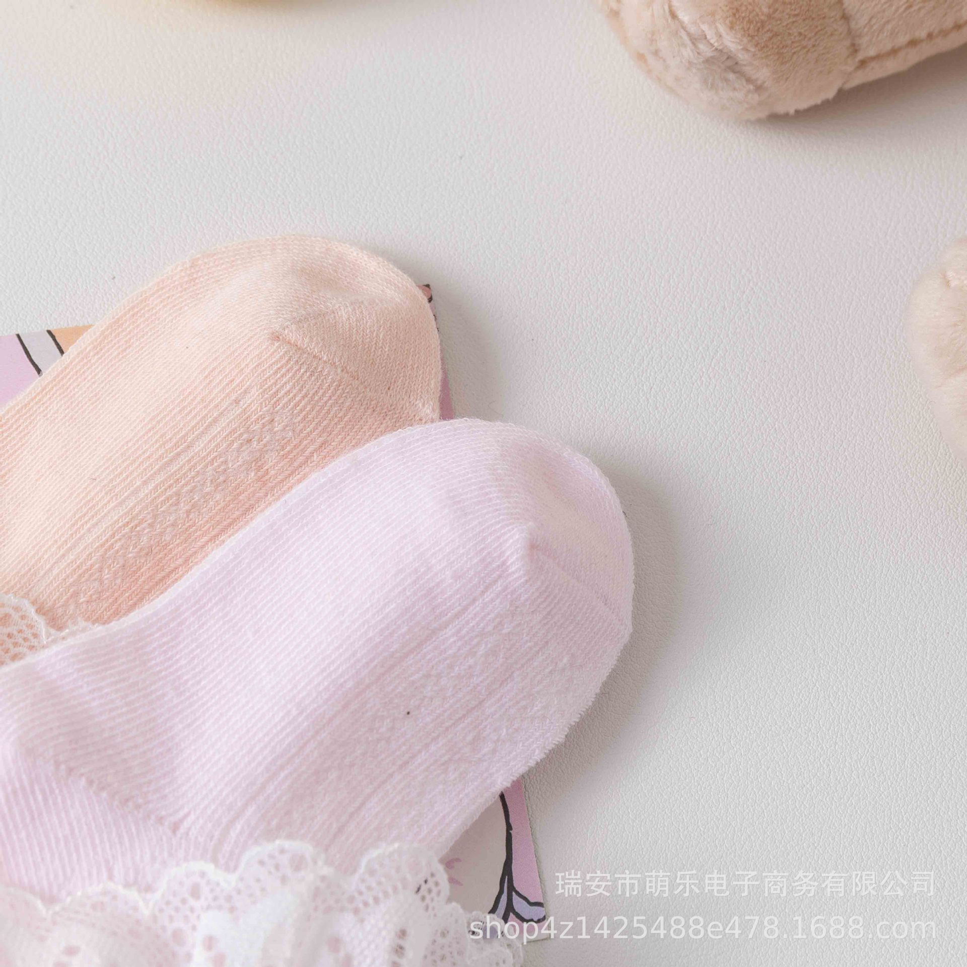 新生婴儿女童蕾丝花边袜棉透气舒适网眼薄款蝴蝶结花边宝宝袜详情15