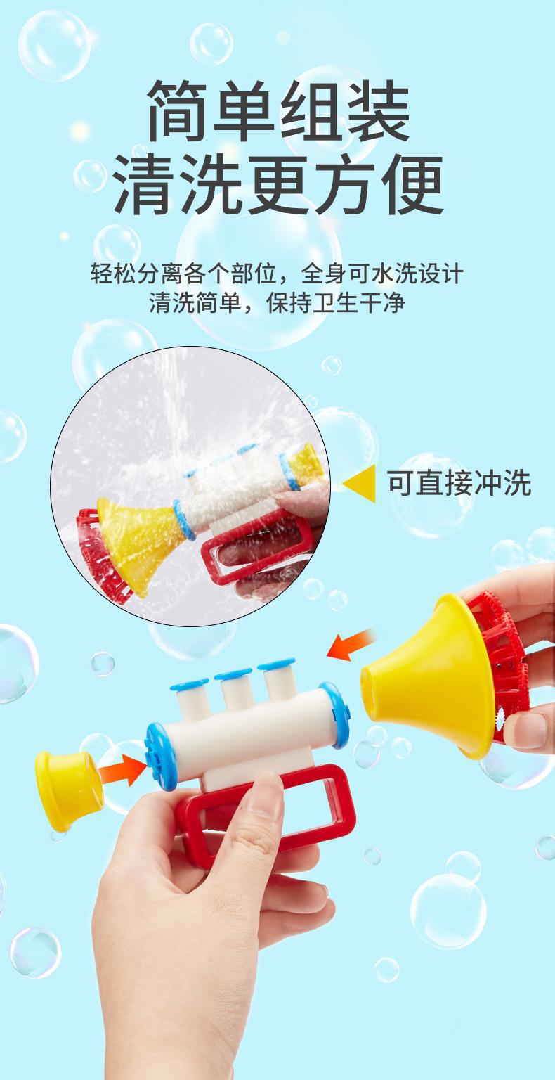 新款多孔泡泡小喇叭吹泡泡亲子户外互动游戏儿童玩具夜市地摊批发详情6