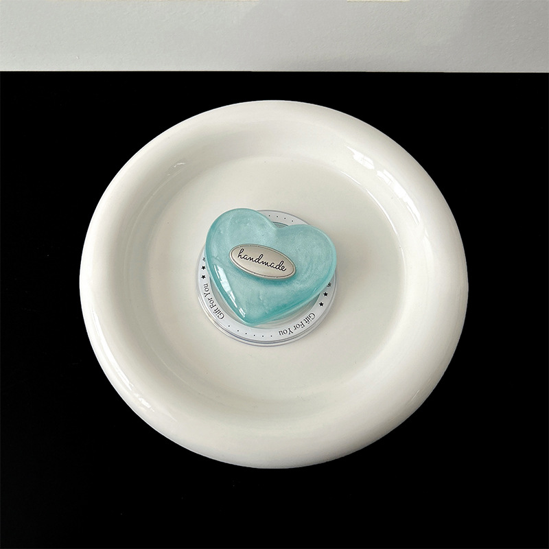 Colorful heart-shaped phone airbag stand, English light luxury ins style, high-end magnetic back sticker, desktop TV watching stand pic 19