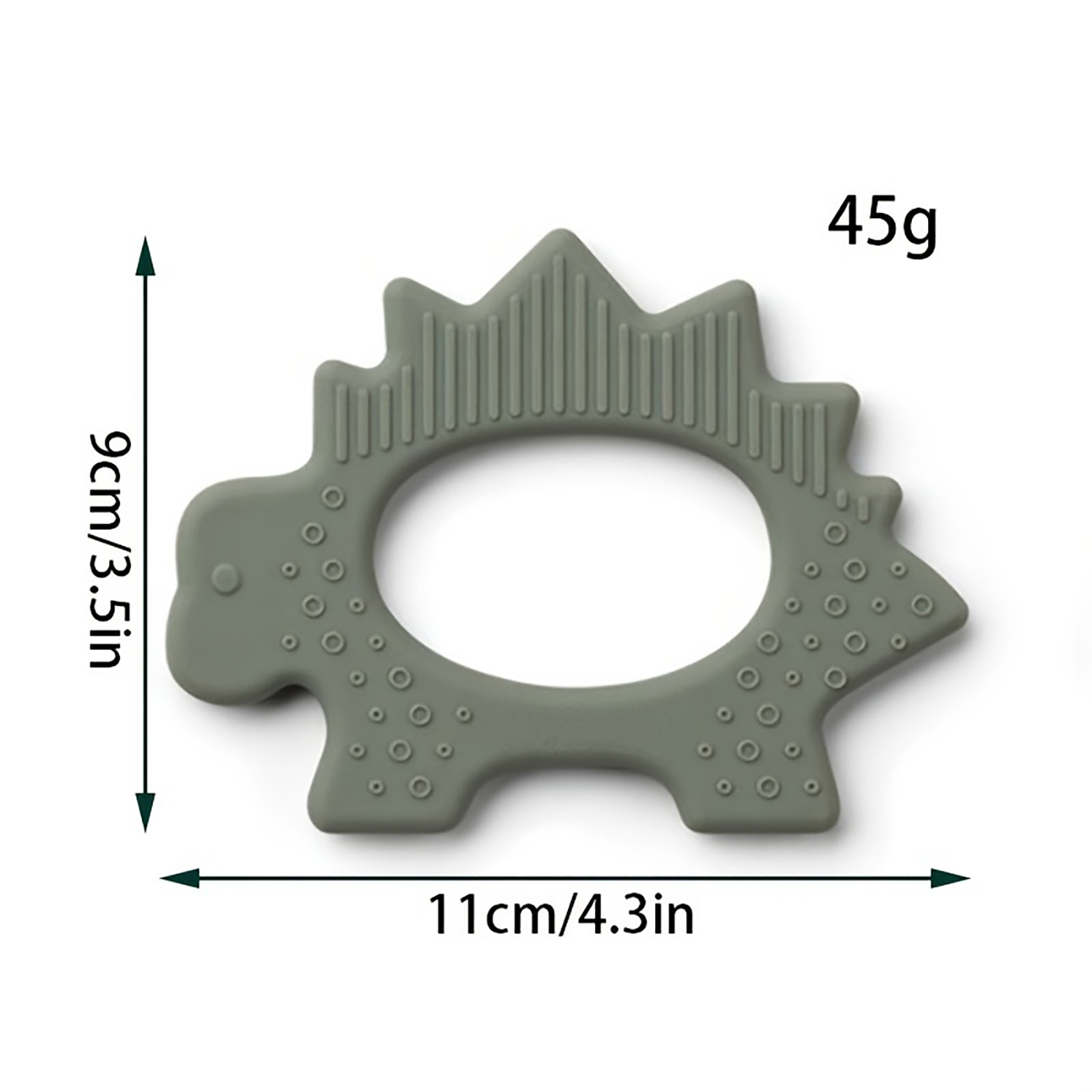 「母婴好物」宝宝磨牙棒 婴儿手拎恐龙牙胶环 食品级硅胶可入口 牙胶 安全舒缓宝宝出牙不适感详情1