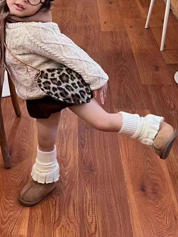 女童针织小腿袜套秋冬款女宝宝时尚中筒袜长款推推袜保暖宝宝袜子详情2