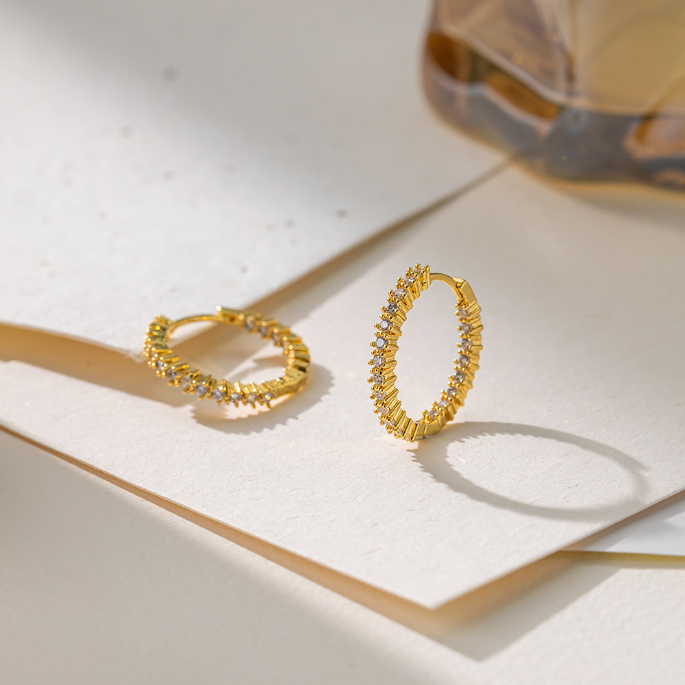 跨境高级感几何方形锆石ins风饰品耳扣耳饰tiktok直播厂家批发详情6