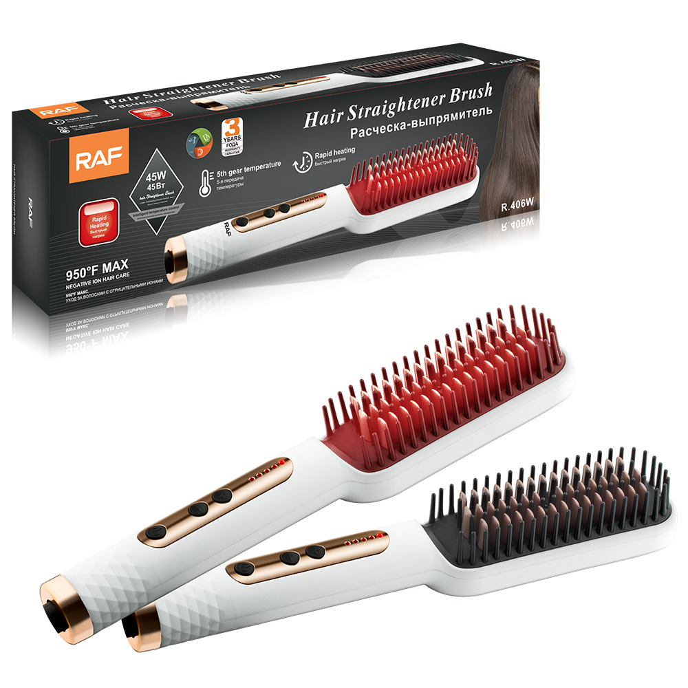 RAF European standard cross-border straightening comb, no damage to hair, dual-purpose for straightening and curling, electric curling iron, straightening device, home use pic 9
