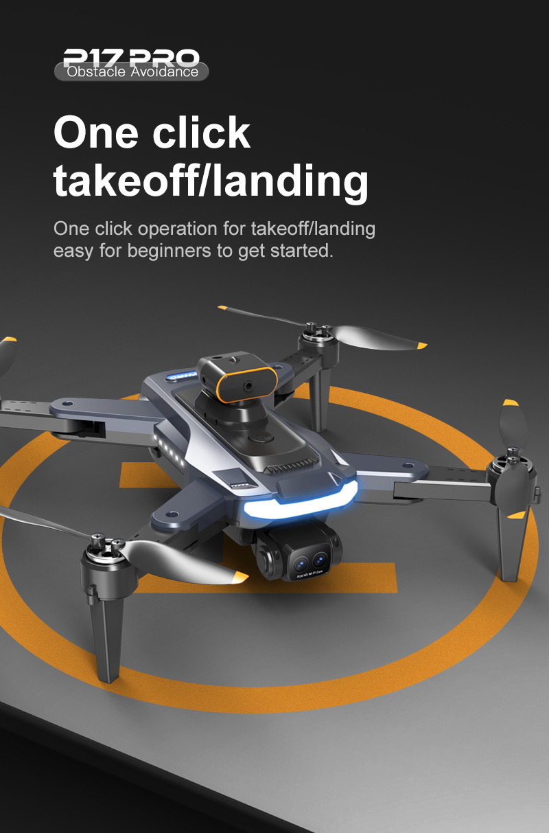 The cross-border new product P17 carbon fiber drone features a brushless motor, GPS positioning, intelligent obstacle avoidance, and high-definition aerial photography with dual lenses pic 26