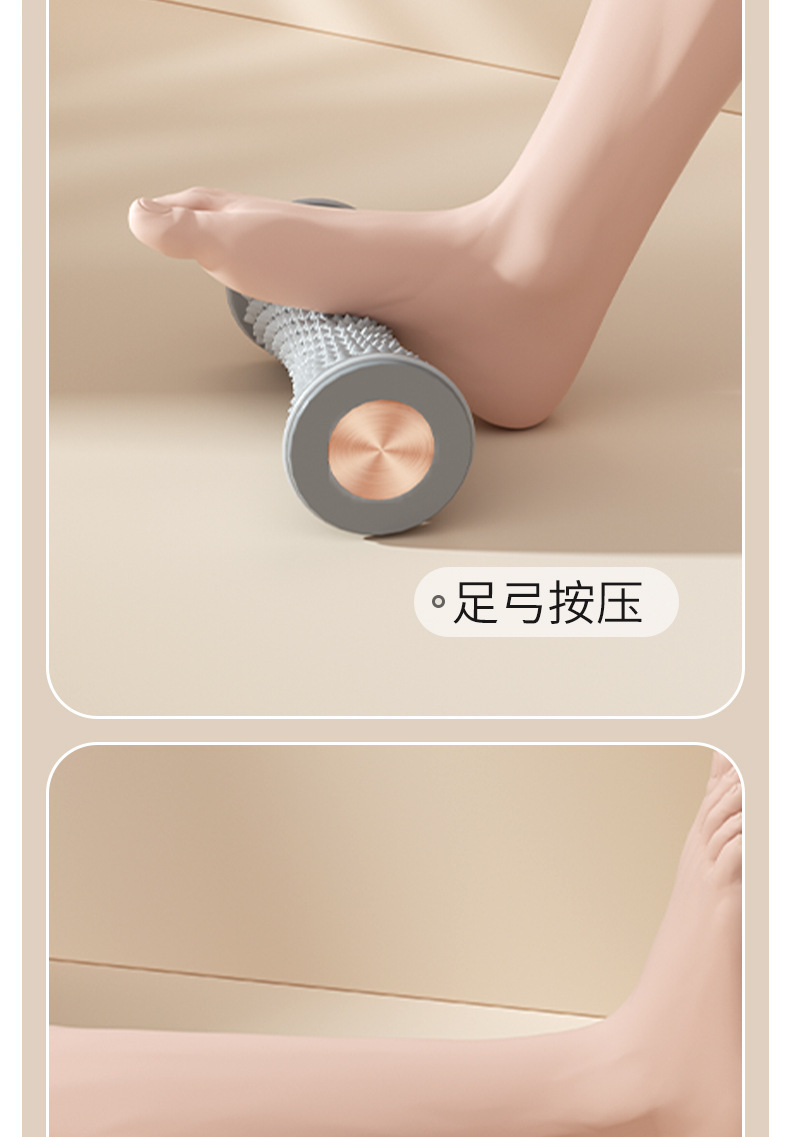 跨境瑜伽足底筋膜轮脚底按摩肌肉滚轴运动健身训练球器厂家代贴标详情5
