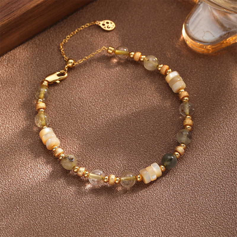 NALA娜啦缤纷复古自然石手链轻奢高级感不掉色手链女高级感手串女详情18