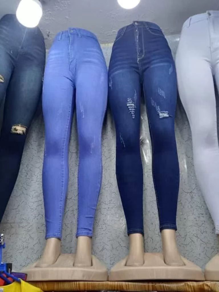 女士牛仔长裤外贸提臀修身弹力小脚裤批发Ladies skinny jeans详情15