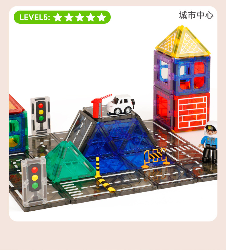 ONSHINE/ Childhood Infinity 4D Diamond Surface Nature Three-Dimensional Color Window Magnetic Sheet Urban Traffic Engineering Architecture pic 6