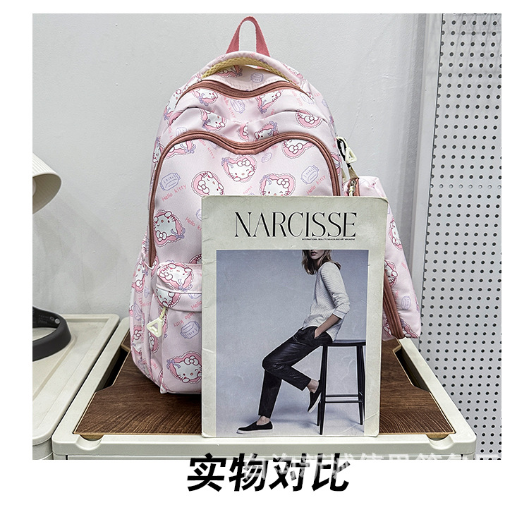 小学生护脊书包3-6年级儿童卡通印花书包大学女大容量耐脏双肩包详情14
