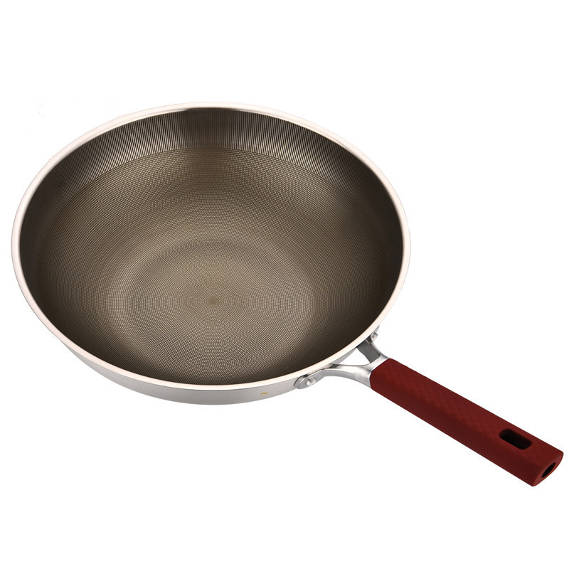 Good Partner Factory directly supplies the brand-new generation of full-screen stainless steel wok, titanium-containing non-stick wok and cooking wok, one-piece consignment pic 12