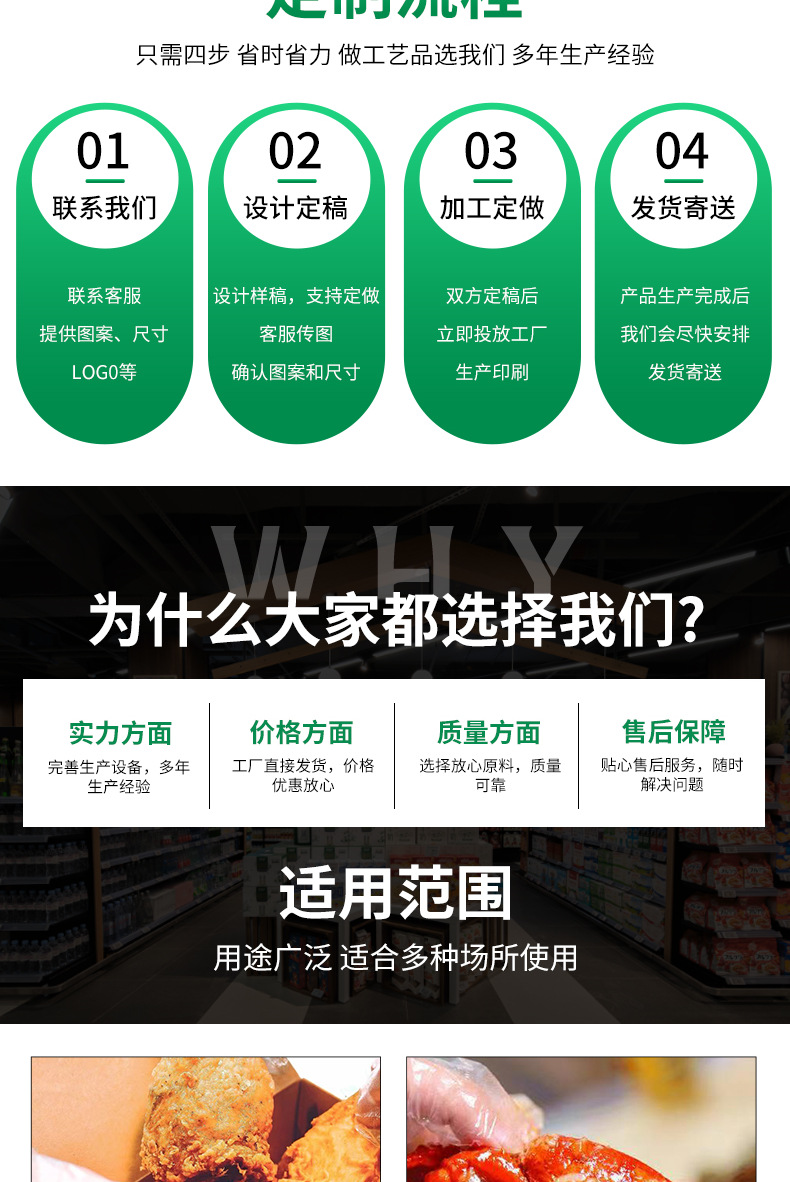 正方形透明一次性手套独包小包两只装餐饮烘焙塑料手套批发定 制详情4