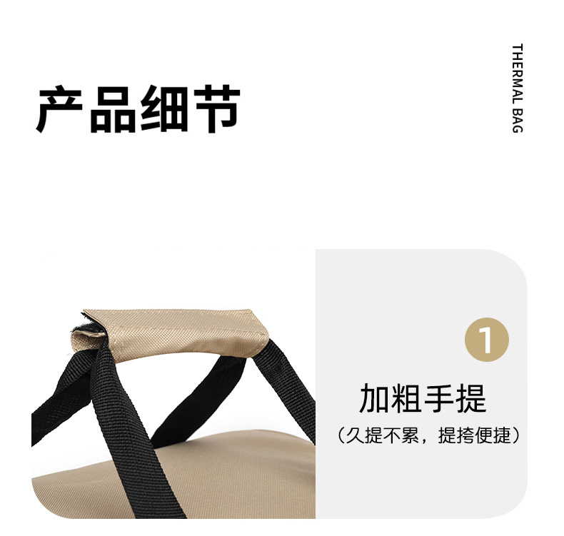 SANNE Cross-border Oxford cloth lunch box bags, hand-purified color takeout bags, outdoor picnic insulated and fresh-keeping bento ice packs pic 4