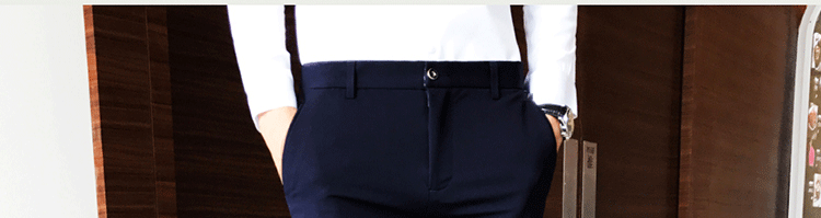 Primavera/otoño pantalones de pie slim para hombres versión coreana traje de moda pantalones premium para plankton pantalones casuales para hombres pic 23