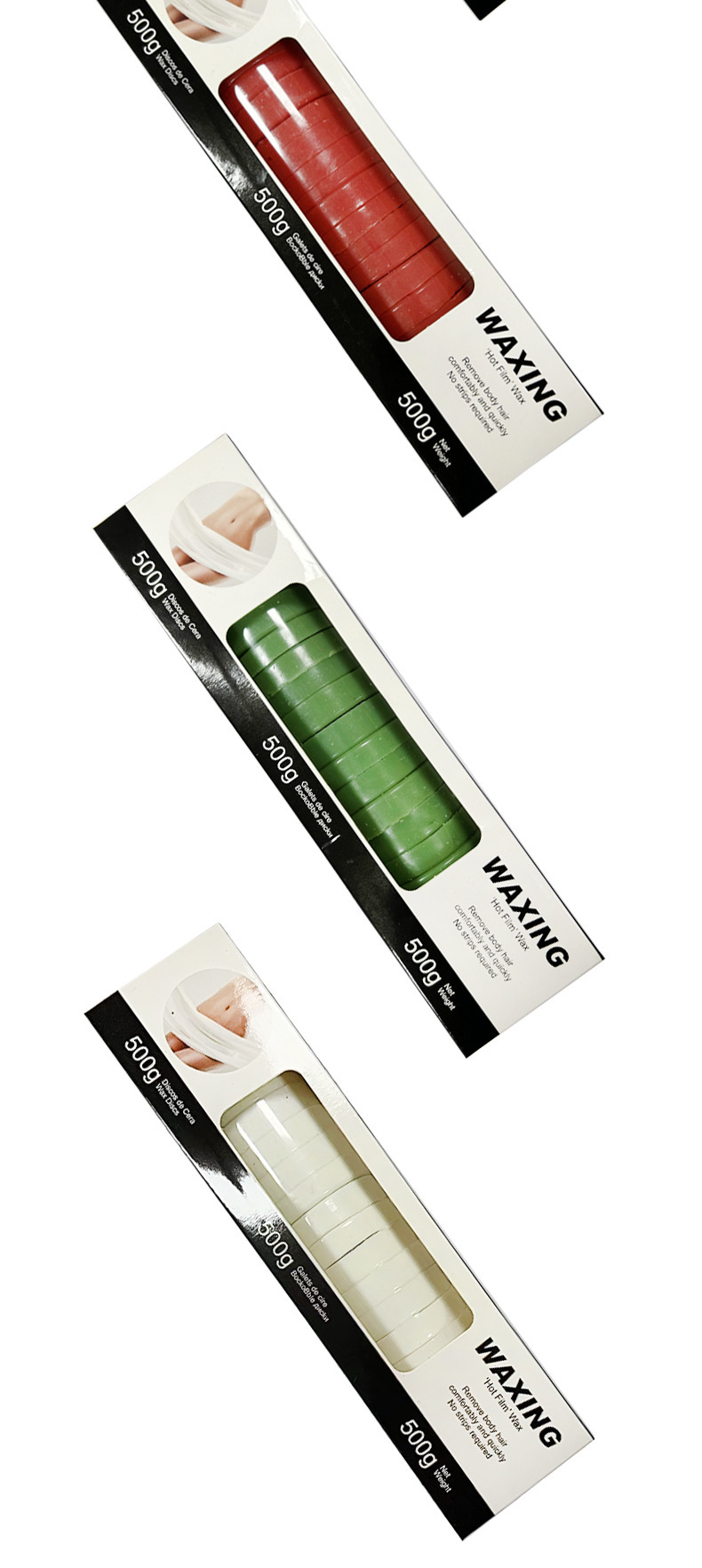 Cross-border solid hair removal wax body, paperless hair removal amber block, 500G box hair removal wax block, hair removal wax cake, hard wax pic 8