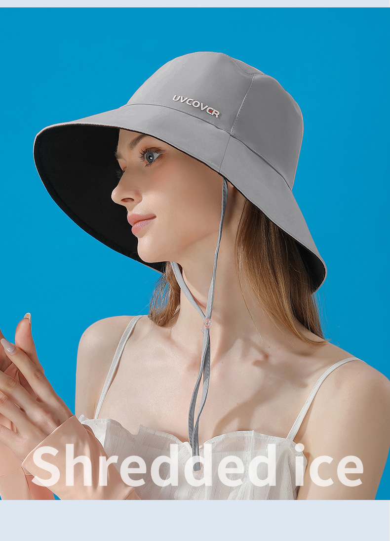 UVCOVER防晒春夏渔夫帽女显脸小盆帽夏天防紫外线遮阳太阳帽子潮详情19