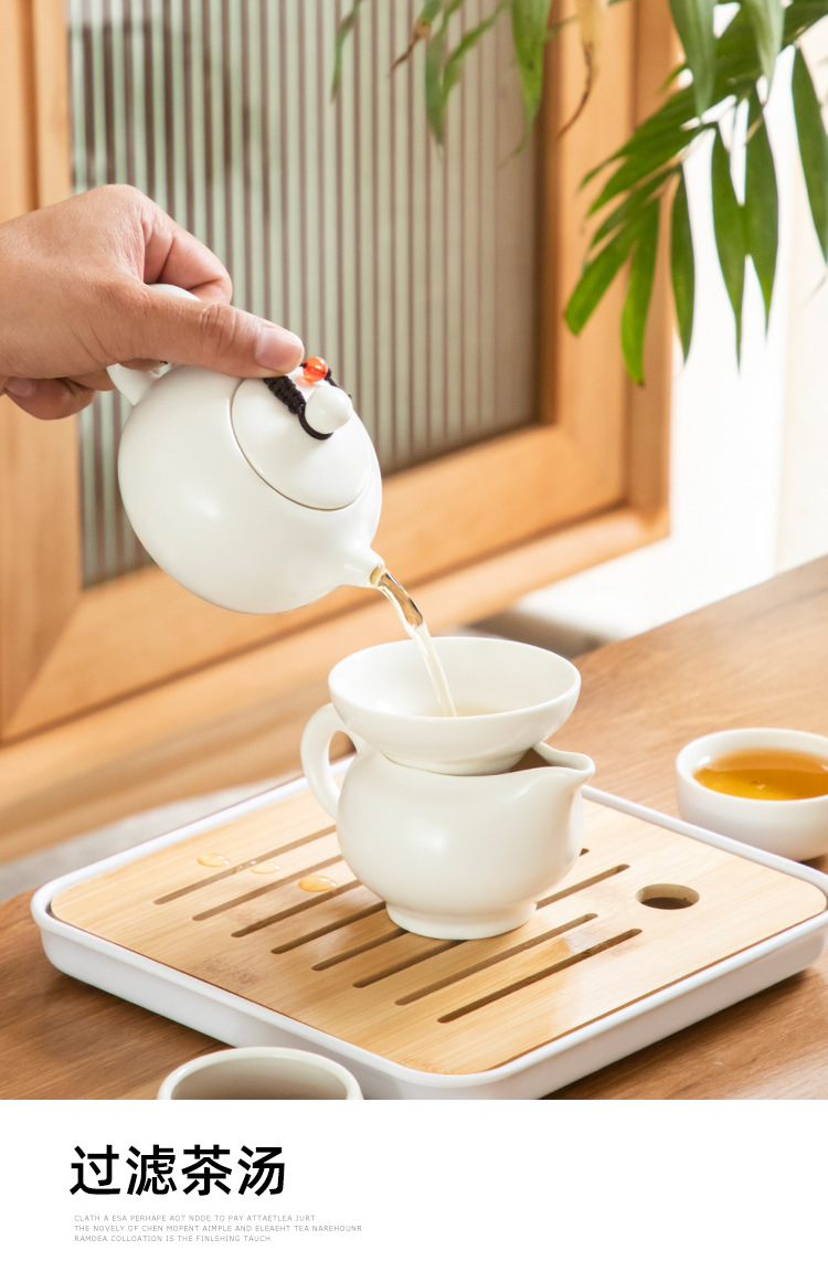 户外便携式旅行功夫茶具套装陶瓷盖碗一壶四杯整套批发礼品印logo详情12