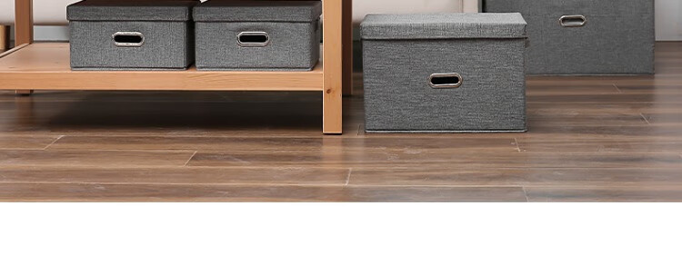 居家可折叠带盖收纳箱布艺玩具收纳盒衣服衣柜桌面储物整理箱批发详情17