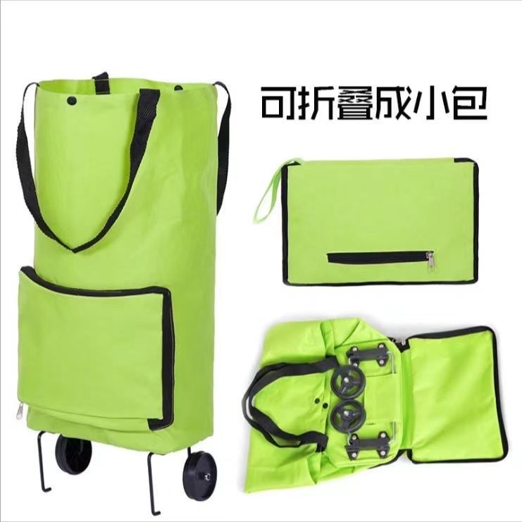 Wholesale towing bags, supermarket shopping carts, folding wheel bags, household hand-held portable towing carts, shopping bags pic 22