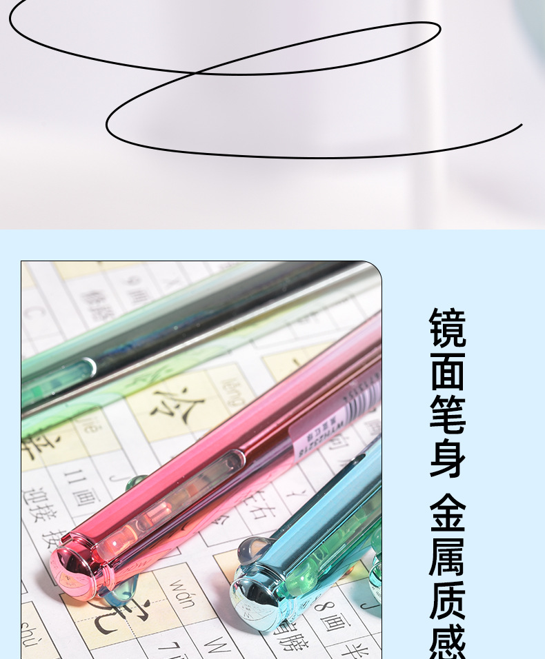 Weiya Hui Metallic Texture Gel Pen 23218 Four-in-one Gel Pen ST Multi-color Gel Pen wholesale pic 7