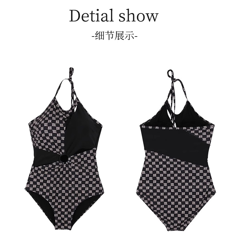 New sexy, hollowed-out and irregular one-piece swimsuit for women, pure and alluring style, concealness and slimming, seaside vacation swimsuit for women -107057 pic 11