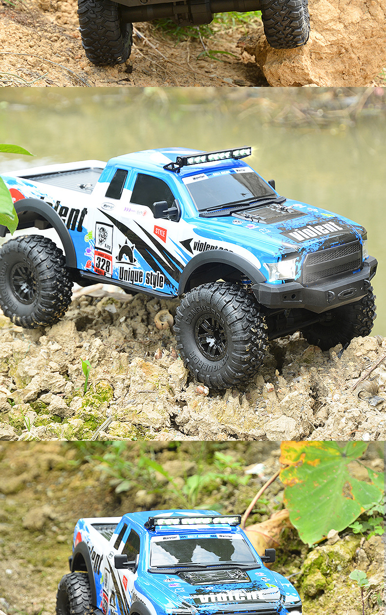 Huangbo full-scale 1:10 remote control four-wheel drive off-road racing car rc remote control car climbing jeep large model toy pic 3