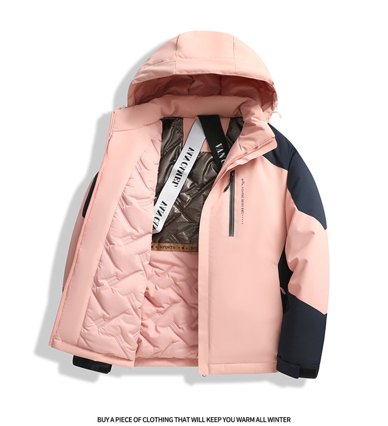 冲锋棉服外套男士秋冬季新款宽松加厚男棉衣保暖连帽夹克棉袄上衣详情13