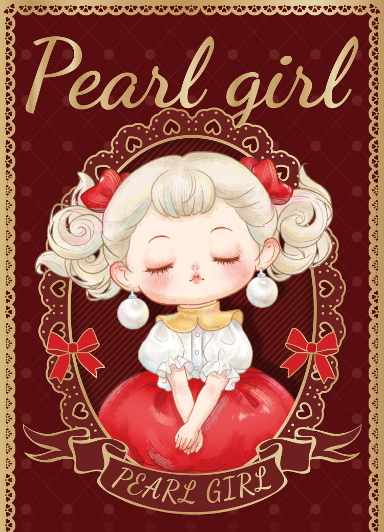 Pearl Girl Lustrous ornaments, resin dolls, trendy toys, cute desktop decorative ornaments, doll wholesale pic 2