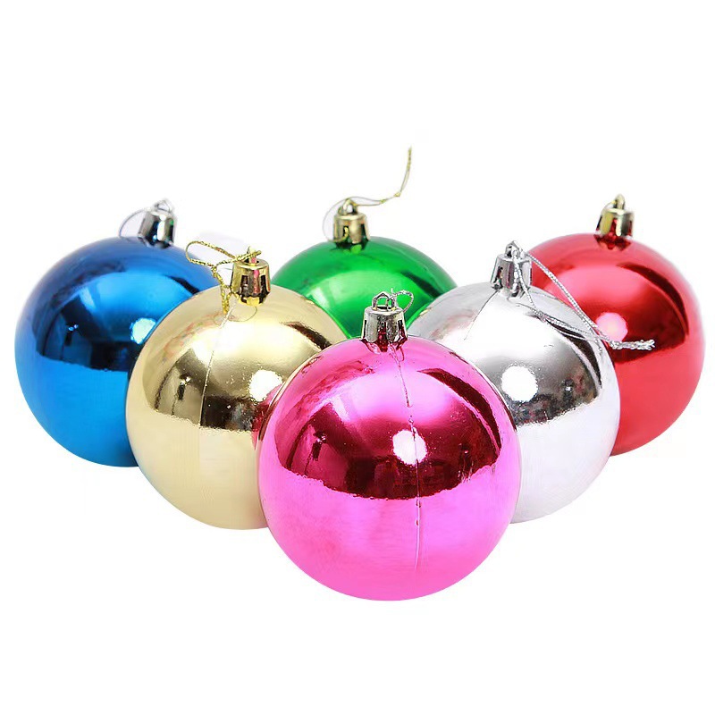 Christmas electroplated balls, bright balls, 3, 5, 6, 8cm, Christmas balls, 6-color Christmas tree decoration items, Christmas balls pic 6