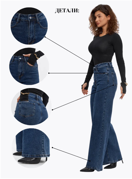 俄罗斯服装外贸牛仔裤女2025新款阔腿裤秋装跨境OZON/WB现货代发详情10