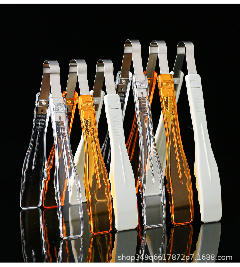 Extra-thick PC food clips, plastic clips, kitchen bread clips, cake clips, buffet clips, transparent white spicy hot pot clips pic 13