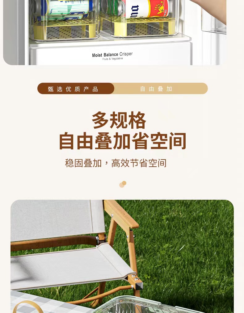 手提保鲜盒户外露营野餐盒外出便携移动食品收纳盒冰箱水果便当盒详情12