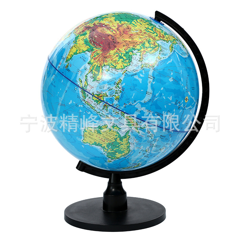 精峰韩文政区全塑地球仪地理课地形学习用品学生工艺品礼物摆件详情5