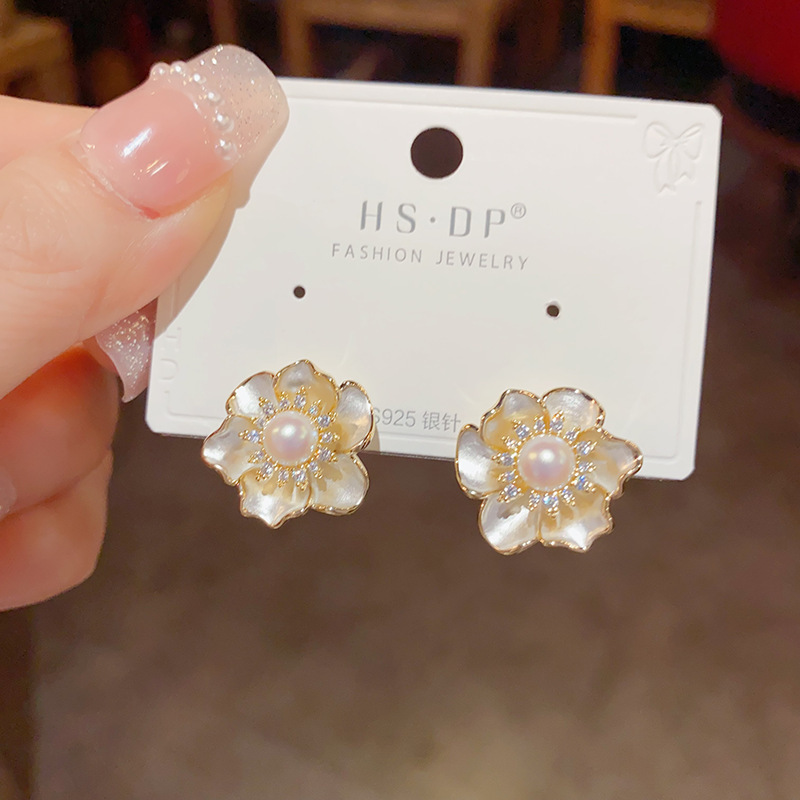 简约经典耳钉推荐100款百搭时尚925银针耳环锆石珍珠几何耳饰批发详情21