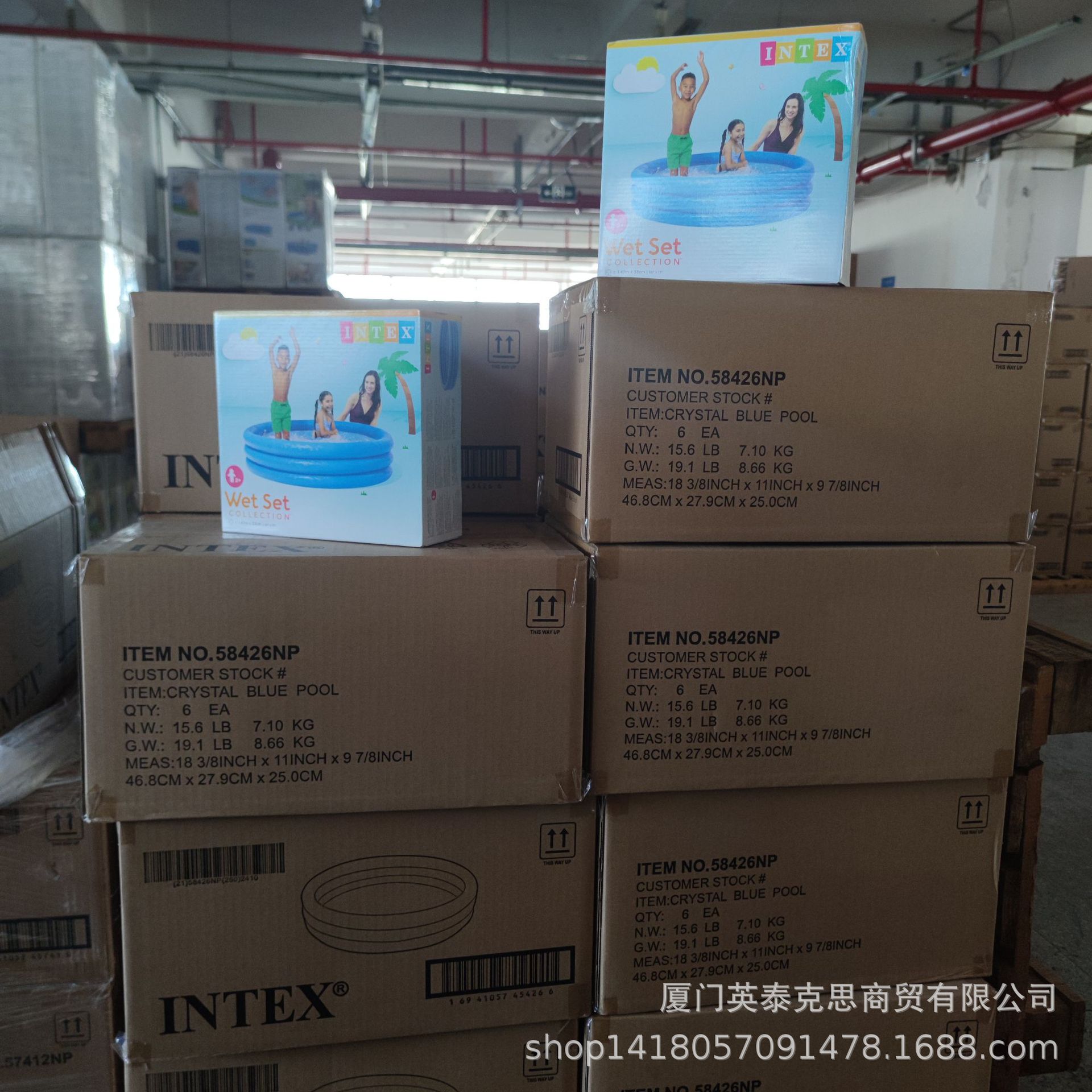 American Crystal blue inflatable water pool, ball pool, children's water play pool, home bath, children's swimming pool pic 10