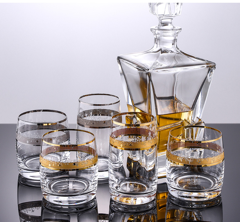 Czech imported whisky wine glasses, crystal glasses, handcrafted Western-style wine glasses, light luxury and high-end home glass cups, beverage cups pic 11